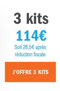 j'offre 3 kits